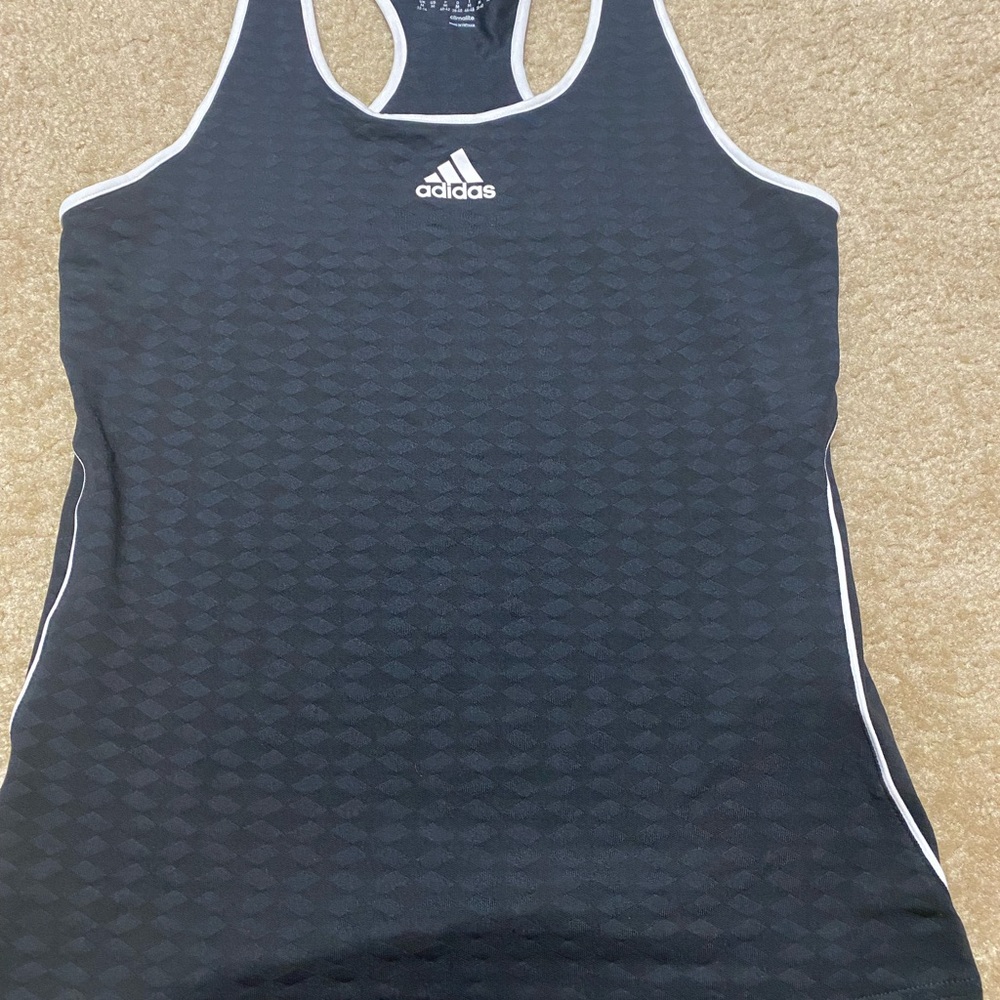 Woman’s Adidas Workout Tank Cut Out Back